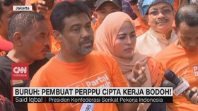 VIDEO: Buruh: Pembuat Perppu Cipta Kerja Bodoh!