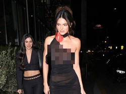 Kendall Jenner Curi Perhatian di Ultah Teman, Pakai Gaun Transparan Tanpa Bra