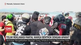 VIDEO: Tolak Reklamasi Pantai Malalayang, Warga Bentrok dengan Aparat