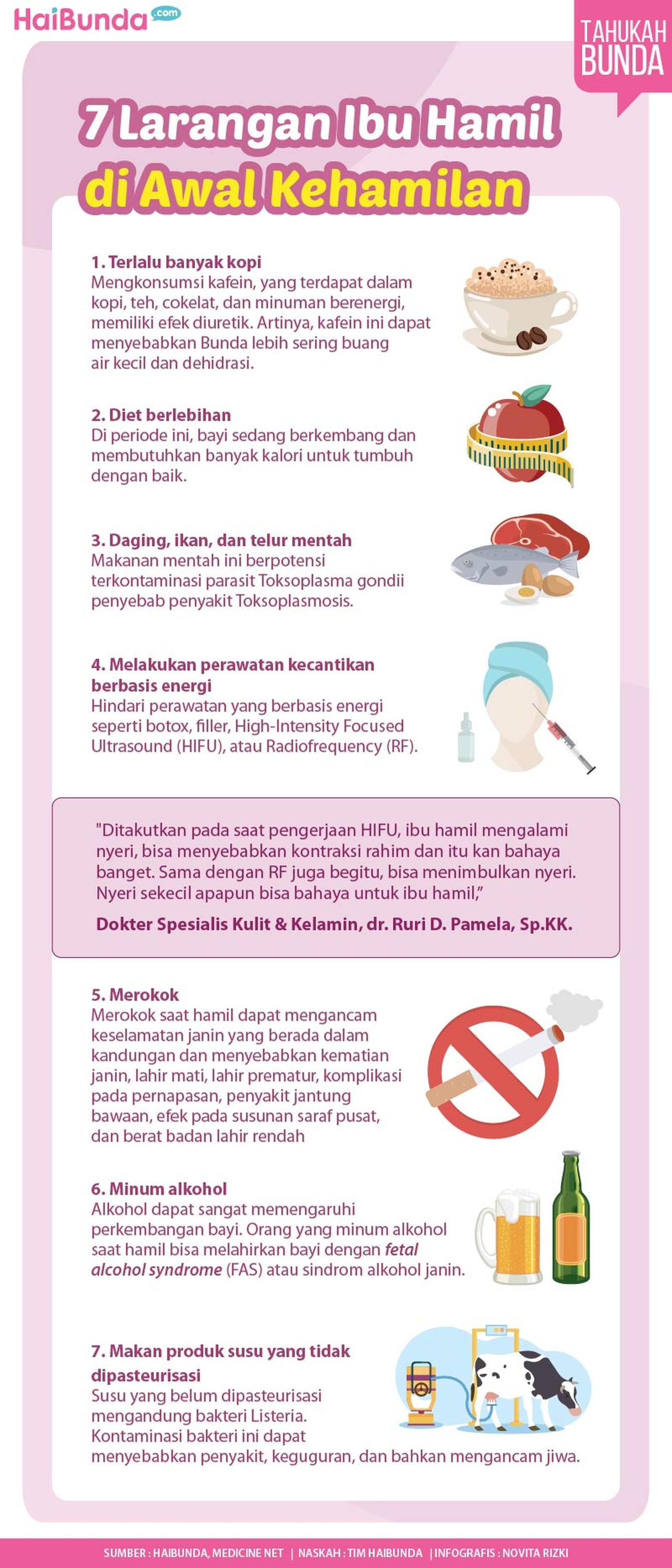 Larangan untuk ibu hamil di awal kehamilan Larangan untuk ibu hamil di awal kehamilan