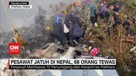 VIDEO: Pesawat Jatuh di Nepal, 68 Orang Tewas