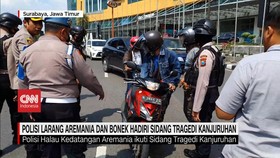 VIDEO: Polisi Larang Aremania dan Bonek Hadiri Sidang Kanjuruhan