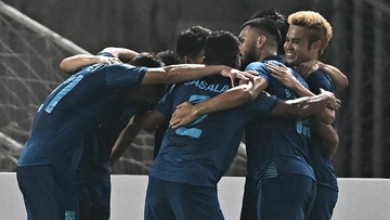 Pemain Thailand Semringah Imbang Lawan China di FI