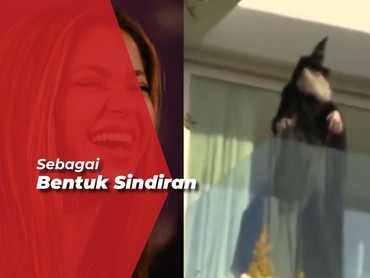 img-title Shakira Pajang Patung Nenek Sihir Mengarah ke Rumah Ibu Gerard Pique