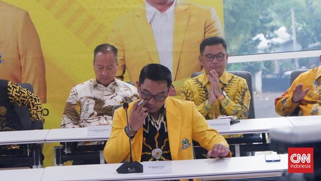 Ketua Dewan Pembina Bappilu Partai Golkar Idrus Marham menyebut posisi Ridwan Kamil di Pilkada 2024 bakal diumumkan Juli.