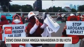 VIDEO: Demo Emak-emak Hingga Mahasiswa di Ibu Kota