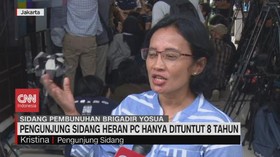VIDEO: Pengunjung Sidang Heran PC Hanya Dituntut 8 tahun