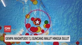 VIDEO: Gempa Magnitudo 7,1 Guncang Malut Hingga Sulut