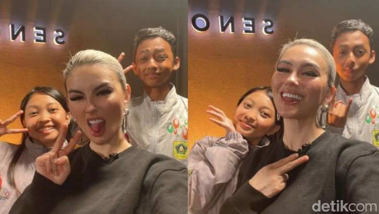 Agnez Mo bertemu dengan pelajar jago nge-dance.