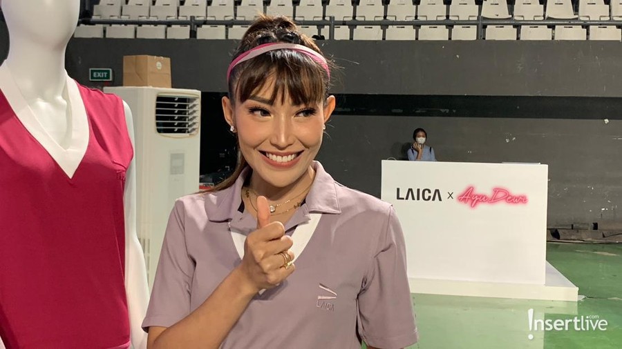 Ayu Dewi Ayu Dewi saat konferensi pers bersama LAICA