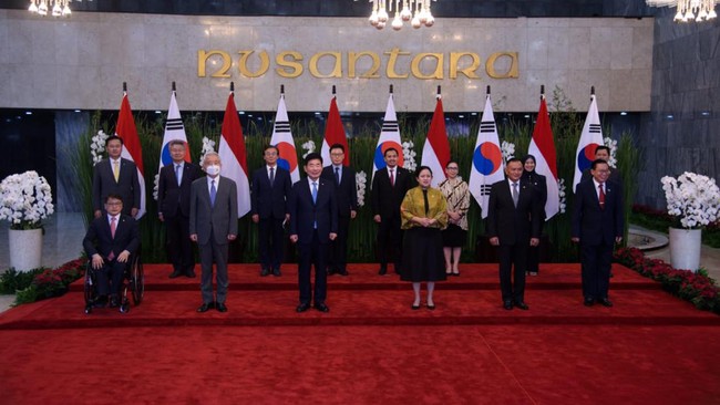 Ketua DPR RI, Puan Maharani, menjamu Ketua Majelis Nasional Korea Selatan, Kim Jin-pyo, sekaligus membahas kerja sama kedua negara.