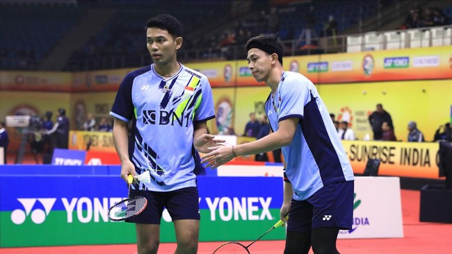 Fajar Alfian/Muhammad Rian Ardianto melangkah ke perempat final India Open 2023 usai mengalahkan Bagas Maulana/Muhammad Shohibul Fikri.