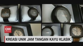 VIDEO: Kreasi Unik Jam Tangan Kayu Klasik