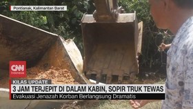 VIDEO: 3 Jam Terjepit di Dalam Kabin, Sopir Truk Tewas