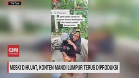 VIDEO: Meski Dihujat, Konten Mandi Lumpur Terus Diproduksi