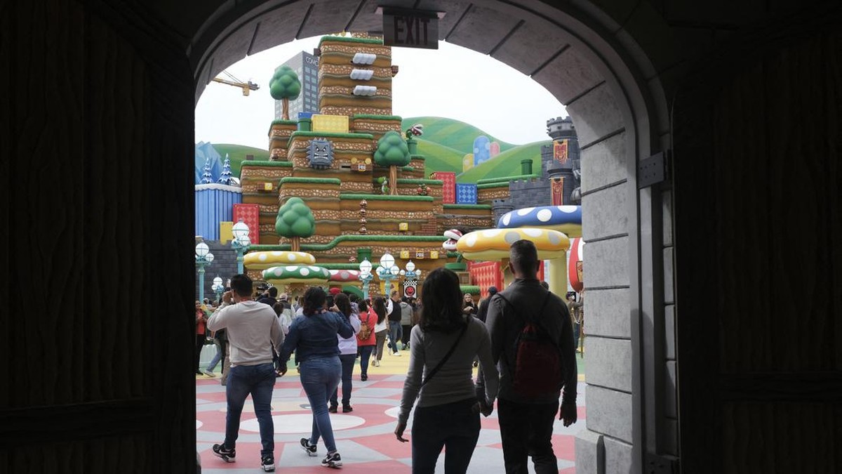 FOTO: Mario Bros Warnai Pembukaan Super Nintendo World di Los Angeles