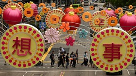FOTO: Wajah Antusias Singapura di Tahun Kelinci Air