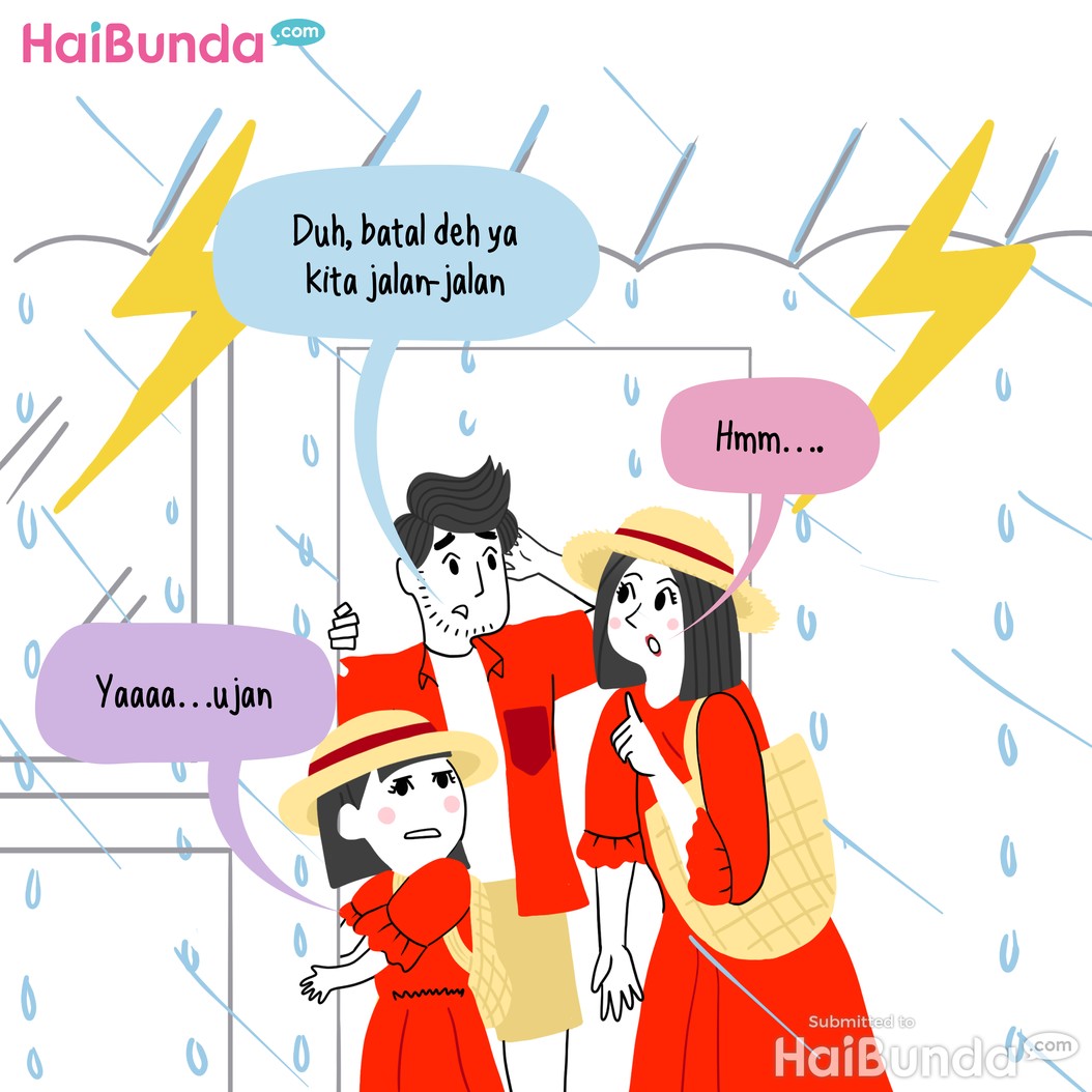 Komik Bunda: Santuy di Rumah Kala Cuaca Ngga Bersahabat