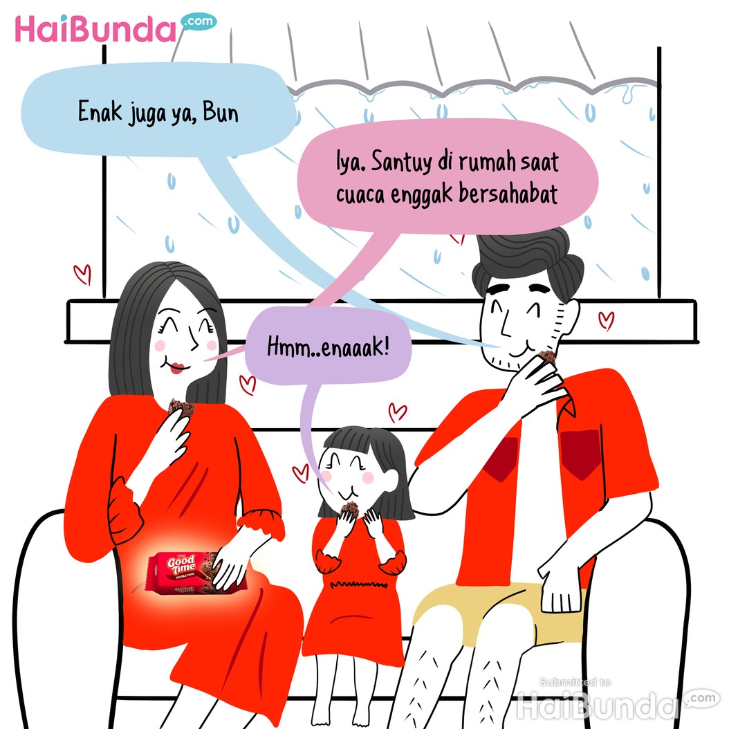 Komik Bunda: Santuy di Rumah Kala Cuaca Ngga Bersahabat