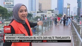 VIDEO: Menikmati Pemandangan Ibu Kota Dari Halte Transjakarta