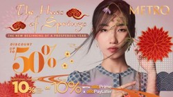 Keuntungan Belanja Imlek di Metro Pake Allo Bank, Ada Diskon 50%!