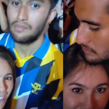 Konser Date, 7 Potret Wulan Guritno Bersandar Manja di Dada Sabda Ahessa