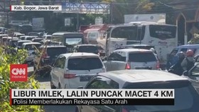 VIDEO: Libur Imlek, Lalin Puncak Macet 4 KM