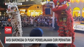VIDEO: Aksi Barongsai di Pusat Perbelanjaan Curi Perhatian