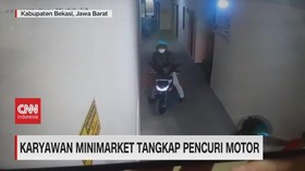 VIDEO: Karyawan Minimarket Tangkap Pencuri Motor