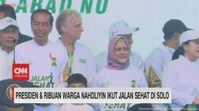VIDEO: Presiden & Ribuan Warga Nahdliyin Ikut Jalan Sehat di Solo