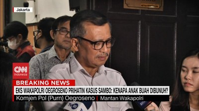 VIDEO: Eks Wakapolri Prihatin Kasus Sambo: Kenapa Anak Buah Dibunuh?
