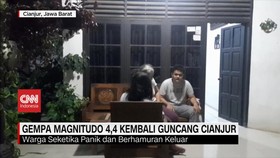 VIDEO: Gempa Magnitudo 4,4 Kembali Guncang Cianjur
