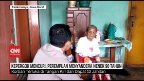 VIDEO: Kepergok Mencuri, Perempuan Menyandera Nenek 90 Tahun
