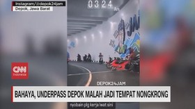 VIDEO: Bahaya, Underpass Depok Malah Jadi Tempat Nongkrong