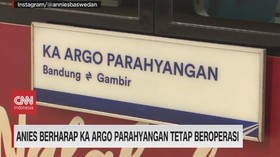 VIDEO: Anies Berharap KA Argo Parahyangan Tetap Beroperasi