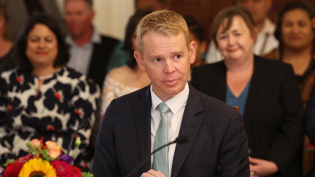 Chris Hipkins resmi jadi Perdana Menteri Selandia Baru setelah disumpah gubernur jenderal Selandia Baru dalam upacara di Wellington, Rabu (25/1). 