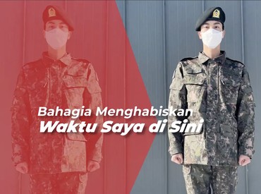img-title Jin BTS Sapa ARMY, Pamer Foto Pakai Seragam Militer dan Topi Baret