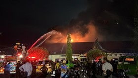 Gedung SDM di Markas Polda Kalsel Kebakaran
