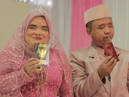 Bantu Pernikahan Massal Tuna Netra untuk Sakinah, Mawadah, Warahmah
