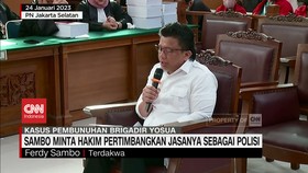 VIDEO: Sambo Minta Hakim Pertimbangkan Jasanya Sebagai Polisi