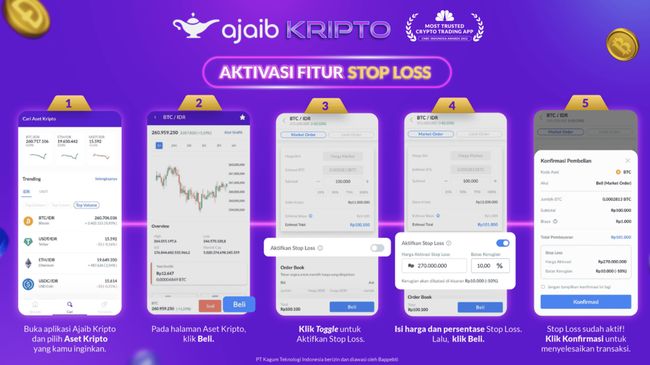 Tips berinvestasi kripto dengan aman dan mudah dengan menggunakan Ajaib Kripto.