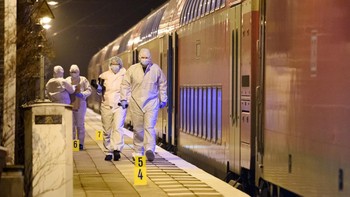 FOTO: Teror Penikaman di Kereta Hantui Warga Jerman