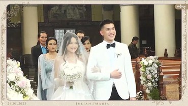 Julian Jacob Resmi Nikahi Mirriam Eka di Gereja Katedral