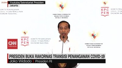 VIDEO: Presiden Buka Rakornas Transisi Penanganan Covid-19