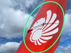Momen Penumpang Lion Air Panik gegara Pesawat Tabrak Garbarata