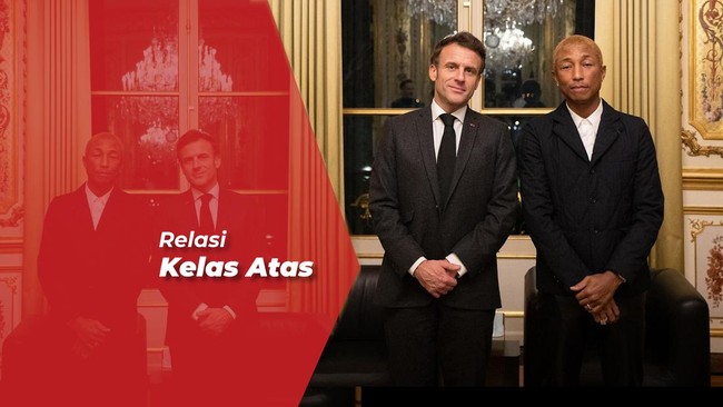 BLACKPINK Difoto Presiden Prancis saat Pose Bareng Pharell William