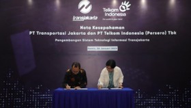 Telkom Gaet Transjakarta Kembangkan Sistem TI di Sektor Transportasi