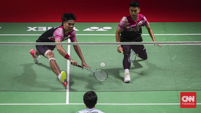 Leo Rolly Carnando/Daniel Marthin berhasil menang lawan Takuro Hoki/Yugo Kobayashi di semifinal Indonesia Masters 2023.