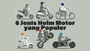 INFOGRAFIS: 6 Jenis Helm Motor yang Populer