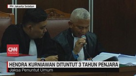 VIDEO: Hendra Kurniawan Dituntut 3 Tahun Penjara